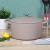 image:imageCrock Pot Artisan 5 Quart Enameled Cast Iron Round Dutch Oven RedMatte Dusty Pink