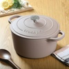 image:imageCrock Pot Artisan 5 Quart Enameled Cast Iron Round Dutch Oven RedMatte Dusty Pink