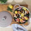 image:imageCrock Pot Artisan 5 Quart Enameled Cast Iron Round Dutch Oven RedMatte Dusty Pink