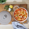 image:imageCrock Pot Artisan 5 Quart Enameled Cast Iron Round Dutch Oven RedMatte Dusty Pink