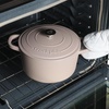image:imageCrock Pot Artisan 5 Quart Enameled Cast Iron Round Dutch Oven RedMatte Dusty Pink