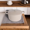 image:imageCrock Pot Artisan 5 Quart Enameled Cast Iron Round Dutch Oven RedMatte Dusty Pink