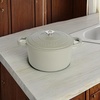 image:imageCrock Pot Artisan 5 Quart Enameled Cast Iron Round Dutch Oven RedMatte Green