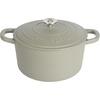 image:imageCrock Pot Artisan 5 Quart Enameled Cast Iron Round Dutch Oven RedMatte Green