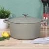 image:imageCrock Pot Artisan 5 Quart Enameled Cast Iron Round Dutch Oven RedMatte Green