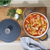 image:imageCrock Pot Artisan 5 Quart Enameled Cast Iron Round Dutch Oven RedMatte Navy Blue