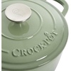 image:imageCrock Pot Artisan 5 Quart Enameled Cast Iron Round Dutch Oven RedPistachio Green