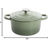 image:imageCrock Pot Artisan 5 Quart Enameled Cast Iron Round Dutch Oven RedPistachio Green