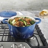 image:imageCrock Pot Artisan 5 Quart Enameled Cast Iron Round Dutch Oven RedSapphire Blue