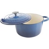 image:imageCrock Pot Artisan 5 Quart Enameled Cast Iron Round Dutch Oven RedSapphire Blue