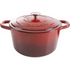 image:imageCrock Pot Artisan 5 Quart Enameled Cast Iron Round Dutch Oven RedScarlet Red