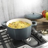 image:imageCrock Pot Artisan 5 Quart Enameled Cast Iron Round Dutch Oven RedSlate Gray