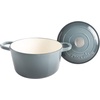 image:imageCrock Pot Artisan 5 Quart Enameled Cast Iron Round Dutch Oven RedSlate Gray