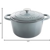 image:imageCrock Pot Artisan 5 Quart Enameled Cast Iron Round Dutch Oven RedSlate Gray