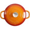 image:imageCrock Pot Artisan 5 Quart Enameled Cast Iron Round Dutch Oven RedSunset Orange