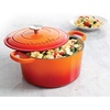image:imageCrock Pot Artisan 5 Quart Enameled Cast Iron Round Dutch Oven RedSunset Orange