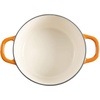 image:imageCrock Pot Artisan 5 Quart Enameled Cast Iron Round Dutch Oven RedSunset Orange