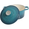 image:imageCrock Pot Artisan 5 Quart Enameled Cast Iron Round Dutch Oven RedTeal Ombre
