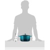 image:imageCrock Pot Artisan 5 Quart Enameled Cast Iron Round Dutch Oven RedTeal Ombre