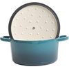 image:imageCrock Pot Artisan 5 Quart Enameled Cast Iron Round Dutch Oven RedTeal Ombre