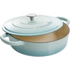 image:imageCrock Pot Artisan Enameled Cast Iron Braiser WLid 5Quart AquaAqua
