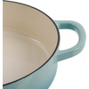 image:imageCrock Pot Artisan Enameled Cast Iron Braiser WLid 5Quart AquaAqua