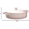image:imageCrock Pot Artisan Enameled Cast Iron Braiser WLid 5Quart AquaBlush Pink