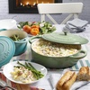 image:imageCrock Pot Artisan Enameled Cast Iron Braiser WLid 5Quart AquaPistachio