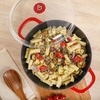 image:imageCrock Pot Artisan Enameled Cast Iron Braiser WLid 5Quart AquaRed w Glass Lid
