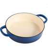 image:imageCrock Pot Artisan Enameled Cast Iron Braiser WLid 5Quart AquaSapphire Blue