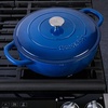 image:imageCrock Pot Artisan Enameled Cast Iron Braiser WLid 5Quart AquaSapphire Blue