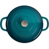 image:imageCrock Pot Artisan Enameled Cast Iron Braiser WLid 5Quart AquaTeal Ombre
