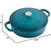 image:imageCrock Pot Artisan Enameled Cast Iron Braiser WLid 5Quart AquaTeal Ombre