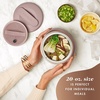 image:imageCrockPot 20oz Portable Electric Food Warmer Personal Lunch Box Keeps Food SpillFree amp Warm Ideal for Travel Work Car OntheGo DishwasherSafe Giftable Faded BlueBlush Pink