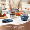 image:imageCrockPot 20oz Portable Electric Food Warmer Personal Lunch Box Keeps Food SpillFree amp Warm Ideal for Travel Work Car OntheGo DishwasherSafe Giftable Faded BlueFaded Blue