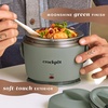 image:imageCrockPot 20oz Portable Electric Food Warmer Personal Lunch Box Keeps Food SpillFree amp Warm Ideal for Travel Work Car OntheGo DishwasherSafe Giftable Faded BlueMoonshine Green