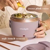 image:imageCrockPot 20oz Portable Electric Food Warmer Personal Lunch Box Keeps Food SpillFree amp Warm Ideal for Travel Work Car OntheGo DishwasherSafe Giftable Faded BlueBlush Pink