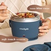 image:imageCrockPot 20oz Portable Electric Food Warmer Personal Lunch Box Keeps Food SpillFree amp Warm Ideal for Travel Work Car OntheGo DishwasherSafe Giftable Faded BlueFaded Blue