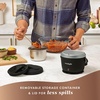 image:imageCrockPot 20oz Portable Electric Food Warmer Personal Lunch Box Keeps Food SpillFree amp Warm Ideal for Travel Work Car OntheGo DishwasherSafe Giftable Faded BlueBlack Licorice