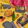image:imageCrockPot 28Ounce Mini Electric Heated Lunch Box Portable Food Warmer Perfect for Travel Car OntheGo Keeps Food Warm SpillFree DishwasherSafe Ideal Gift for Men and Women Gray35 Cups Pack of 2