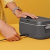 image:imageCrockPot 28Ounce Mini Electric Heated Lunch Box Portable Food Warmer Perfect for Travel Car OntheGo Keeps Food Warm SpillFree DishwasherSafe Ideal Gift for Men and Women Gray35 Cups