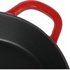 image:imageCrockPot 3Quart European Enameled Cast Iron Saucepan with Lid  Gradient Red Durable Oven Safe CookwareGradient Red
