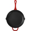 image:imageCrockPot 3Quart European Enameled Cast Iron Saucepan with Lid  Gradient Red Durable Oven Safe CookwareGradient Red