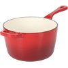 image:imageCrockPot 3Quart European Enameled Cast Iron Saucepan with Lid  Gradient Red Durable Oven Safe CookwareGradient Red