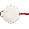 image:imageCrockPot 3Quart European Enameled Cast Iron Saucepan with Lid  Gradient Red Durable Oven Safe CookwareScarlet Red