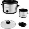 image:imageCrockPot 3Quart Manual Slow Cooker Serves 3 People Great for Small Meals Dips amp Sides Removable Stoneware is Oven amp DishwasherSafe Stainless Steel5Quart