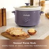 image:imageCrockPot 3Quart Manual Slow Cooker Serves 3 People Great for Small Meals Dips amp Sides Removable Stoneware is Oven amp DishwasherSafe Stainless Steel45 Quarts