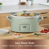 image:imageCrockPot 6 Quart Cook amp Carry Programmable Slow Cooker with Digital Timer Stainless Steel CPSCVC60LLS pack of 1Desert Sage Green