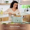 image:imageCrockPot 6 Quart Cook amp Carry Programmable Slow Cooker with Digital Timer Stainless Steel CPSCVC60LLS pack of 1Desert Sage Green