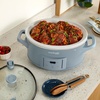 image:imageCrockPot 6 Quart Cook amp Carry Programmable Slow Cooker with Digital Timer Stainless Steel CPSCVC60LLS pack of 1Morning Haze Blue
